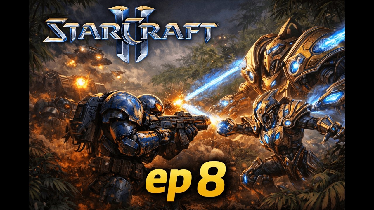 StarCraft 2 Terran campaign Hard mode ep 8 II Welcome to the jungle