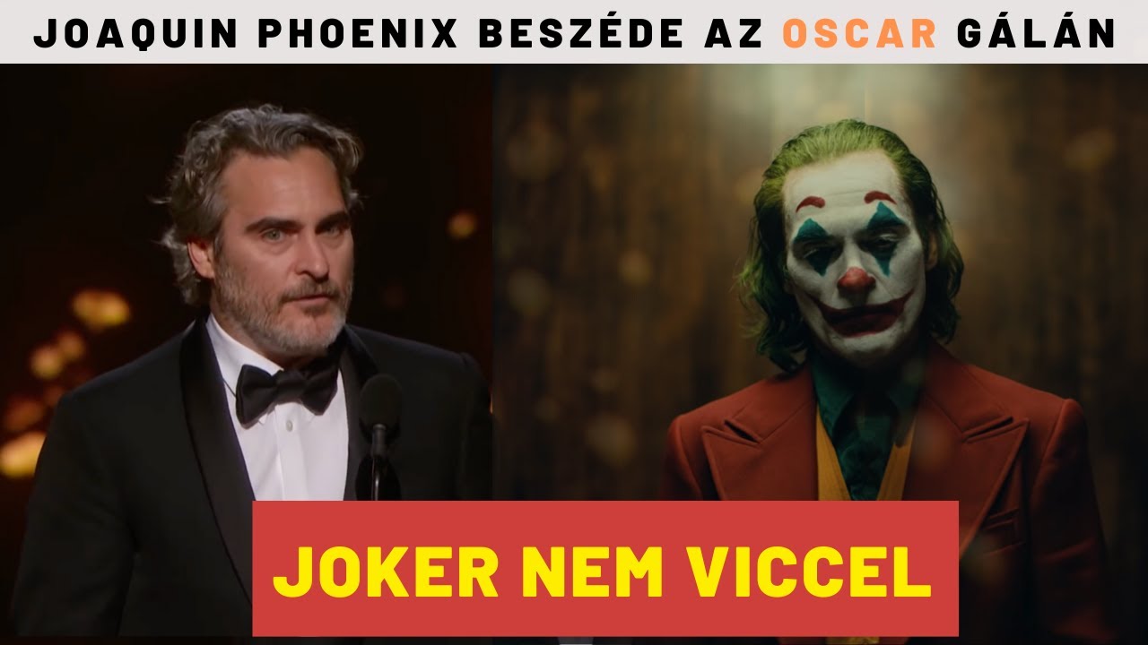 Joaquin Phoenix Oscar-díj beszéde, ami felrobbantotta az internetet (magyar felirattal)