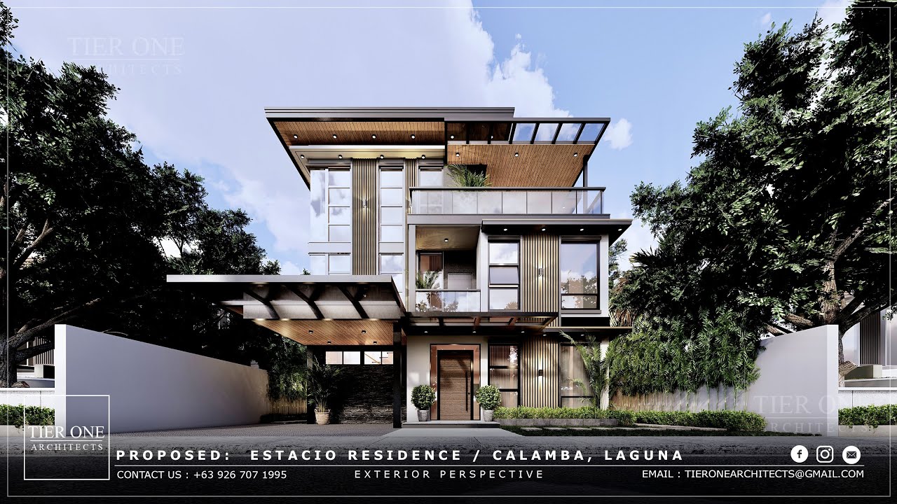 E Residence - 350 SQM House - 290 SQM Lot - Tier One Architects
