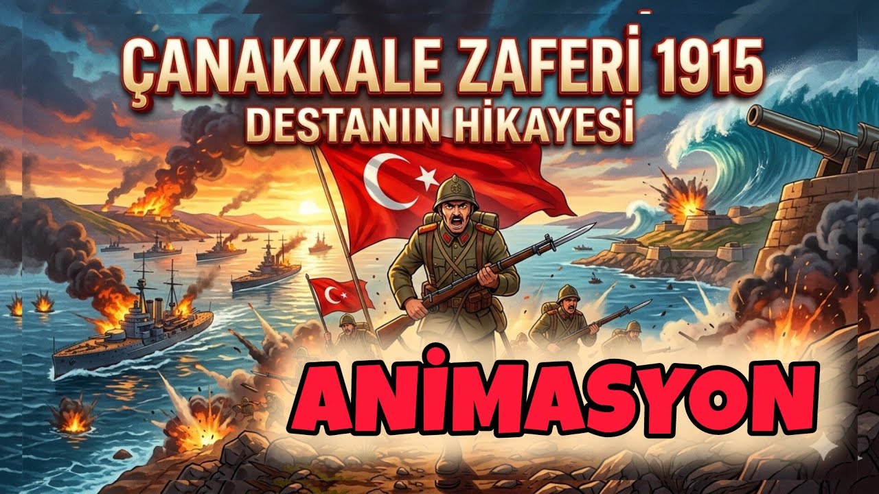 Çanakkale 1915 Çizgi Film(Animasyon) ÇANAKKALE DESTANI