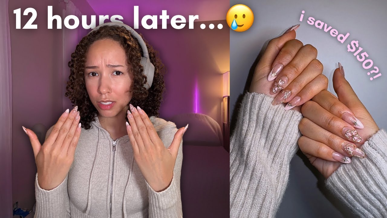 attempting a $150 manicure at home for FREE (this took me 12 hours🥲)