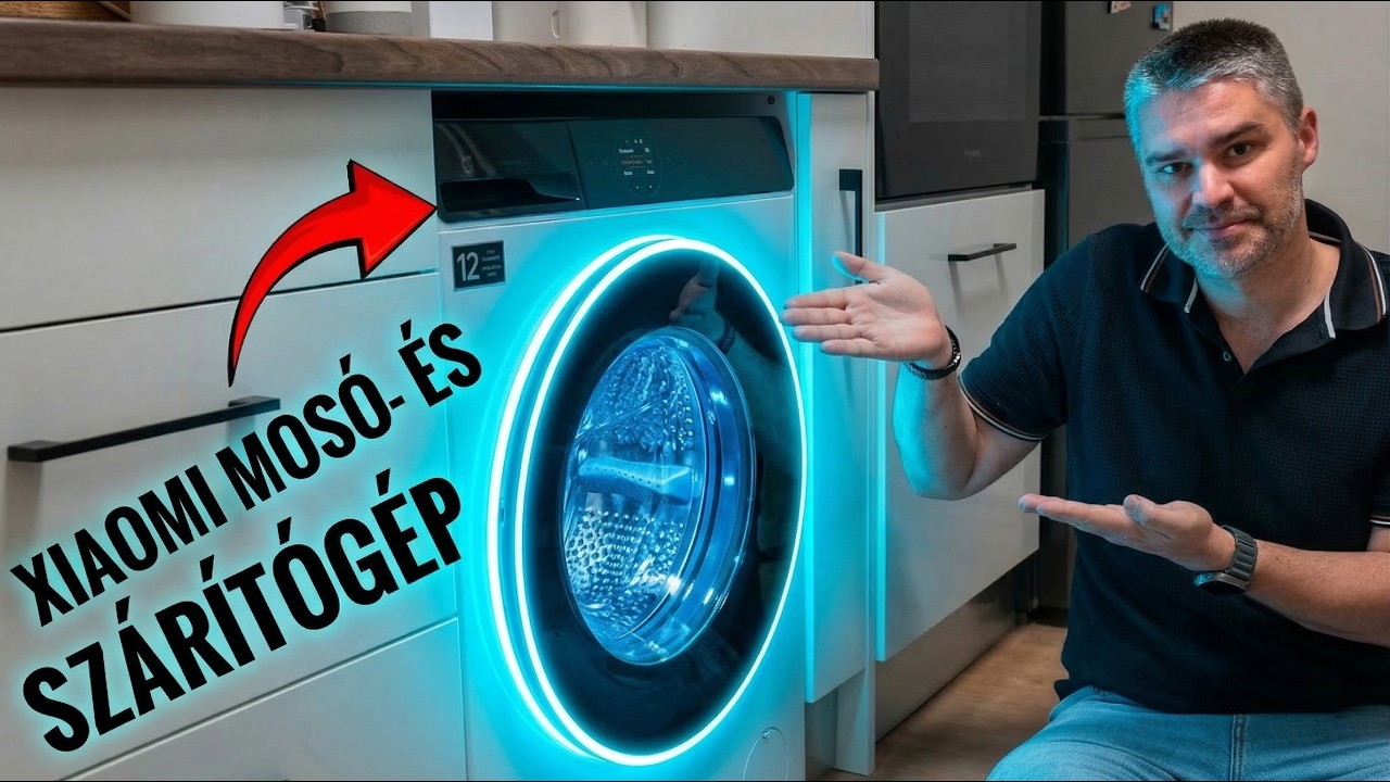 LEGJOBB okosmosógép 200.000 Ft körül? | Xiaomi Mijia Front Load Washer Dryer Pro