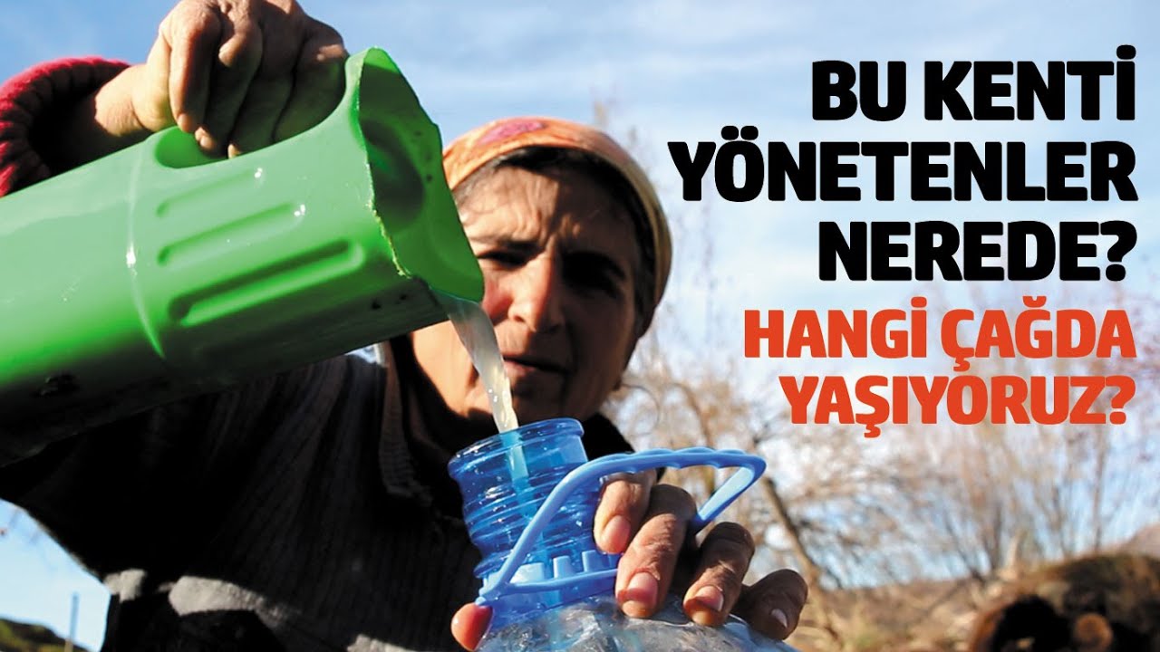 Mazgirt Darıkent'te çamurlu suyla banyo yapıp, bulaşık ve çamaşır yıkıyorlar