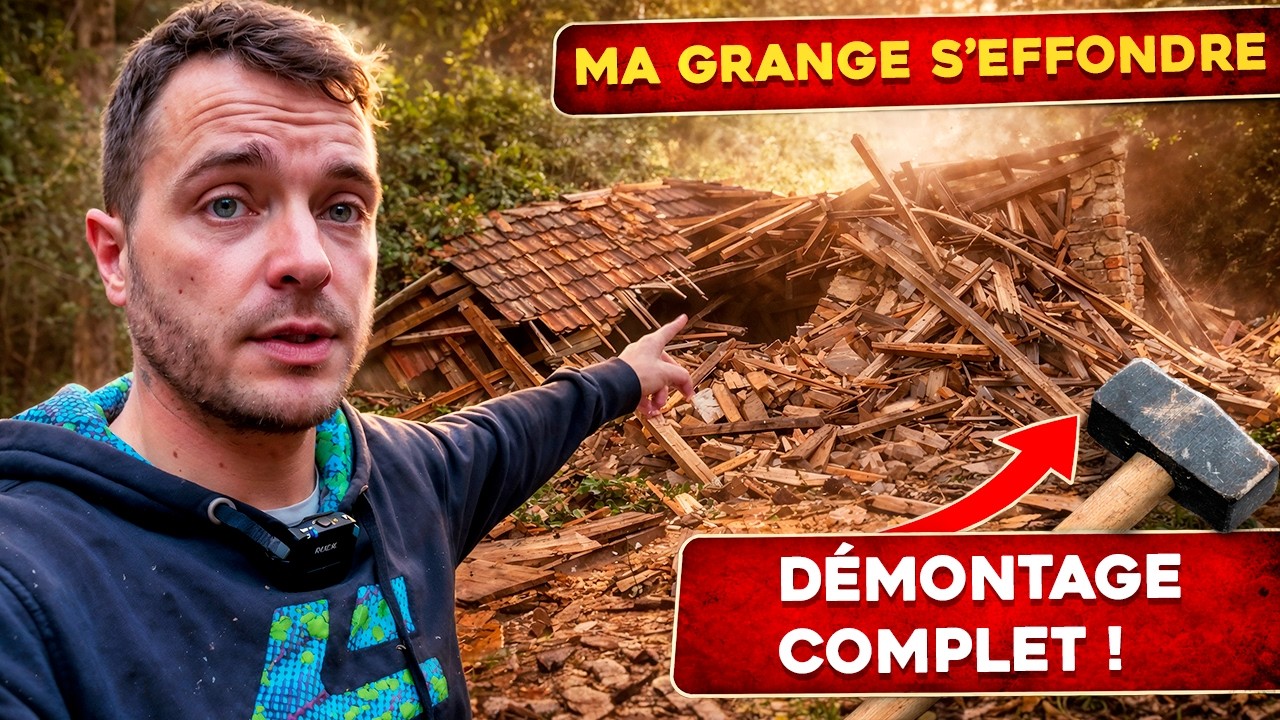 Je ne m’attendais pas à ça… ma grange s’effondre