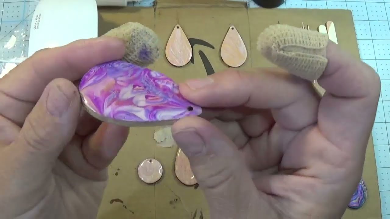 Using resin over a wooden blank