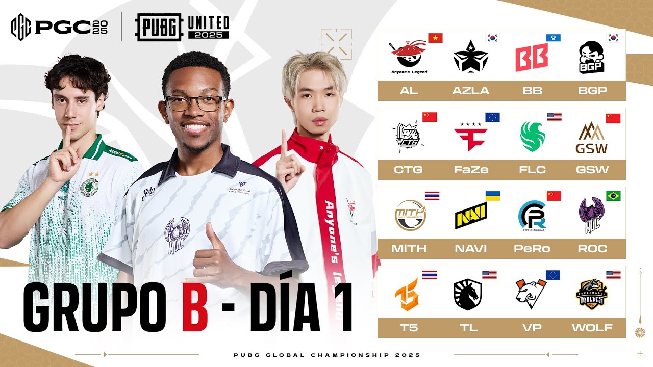 PUBG Global Championship Grupo B D&Iacute;A 1