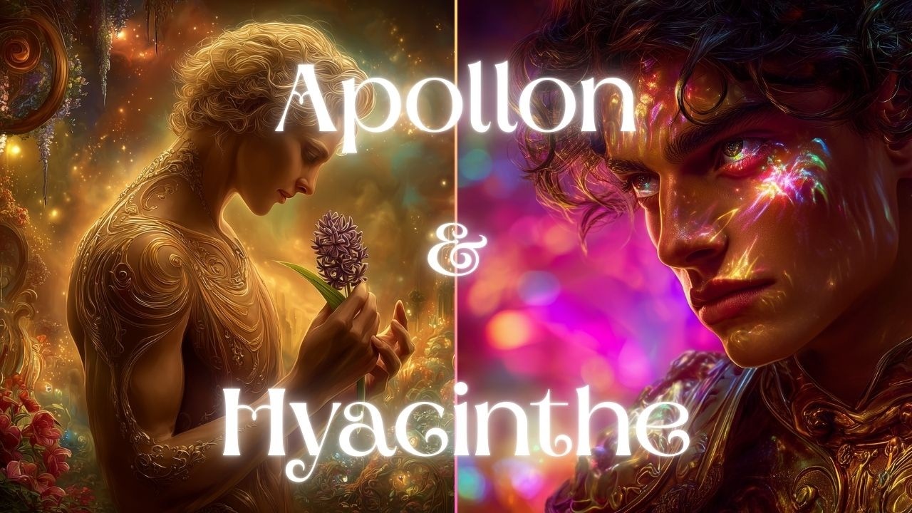 Apollon pleure Hyacinthe - L'astre et la fleur (Clip Music IA | Mythologie Grecque)