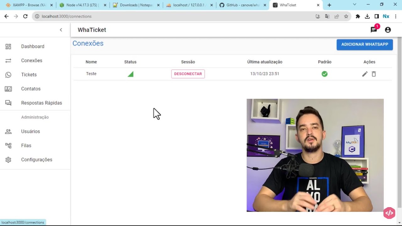 Whaticket: Instalação definitiva no Windows - Atualizado 2023 - Corrigido erro Conexões