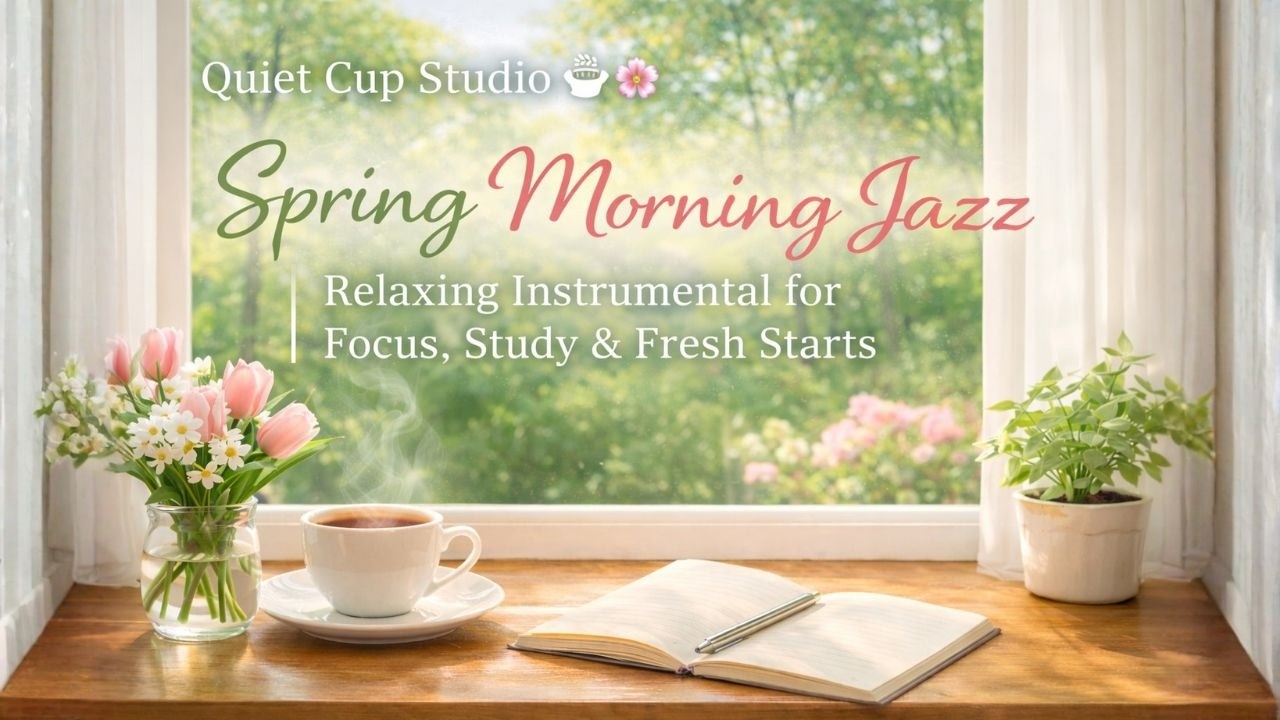 Quiet Cup Studio ☕🌸 Spring Morning Jazz  Relaxing Instrumental for Focus, Study & Fresh Starts