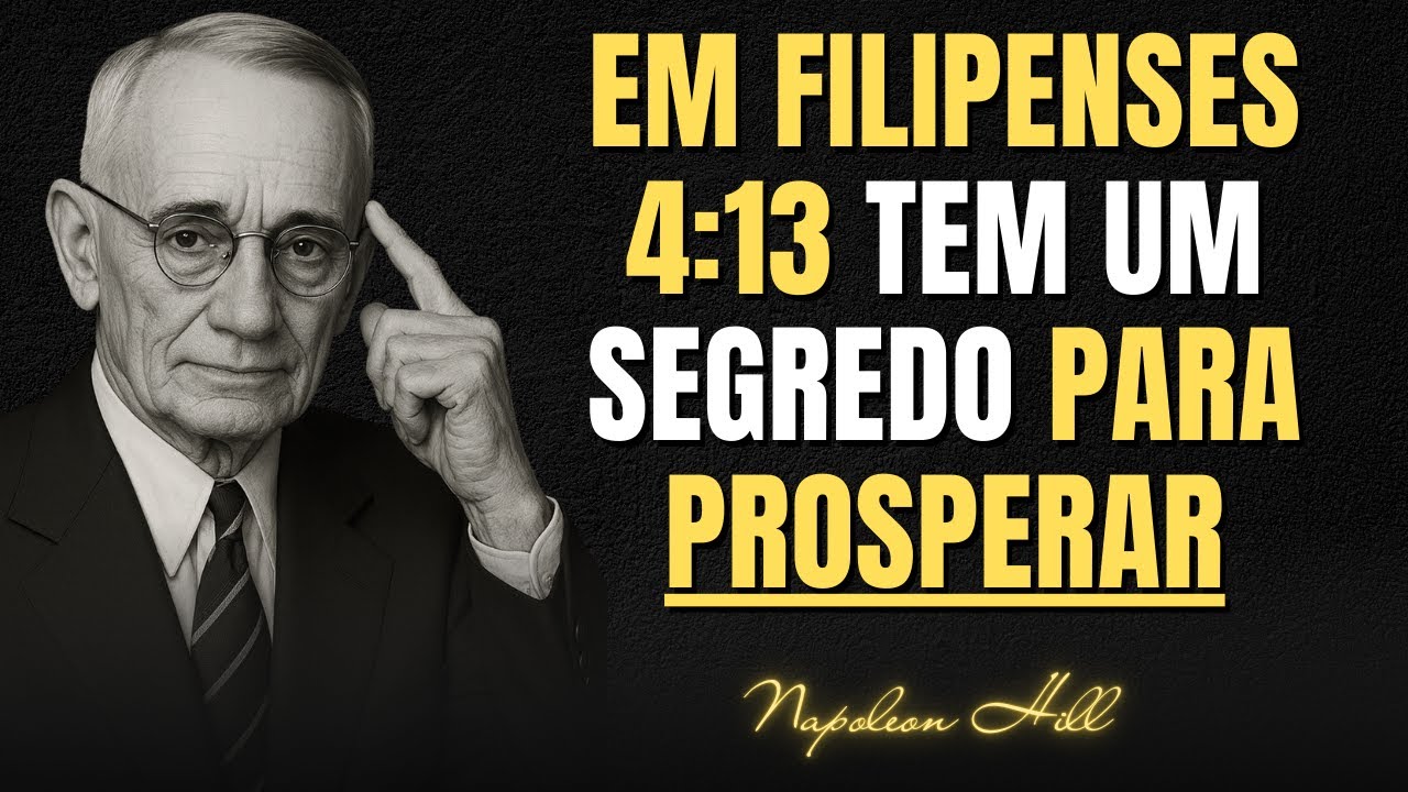 A Mensagem Escondida (Nunca Revelada) em Filipenses 4:13 sobre a Prosperidade Divina | Napoleon Hill