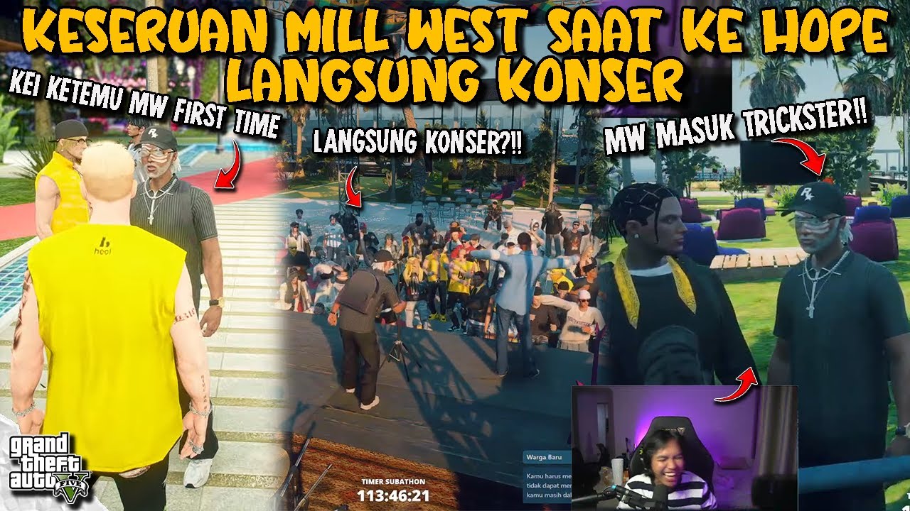 MILL WEST KE HOPE INDONESIA!! KETEMU KEI, MILL WEST MASUK TRICSKTER?!! || GTA V ROLEPLAY
