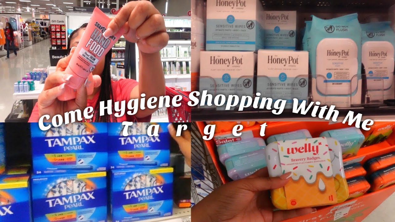 COME HYGIENE SHOPPING WITH ME FOR MY EMERGENCY BAG AT TARGET!! | FEMININE HYGIENE+SANITARY+MORE