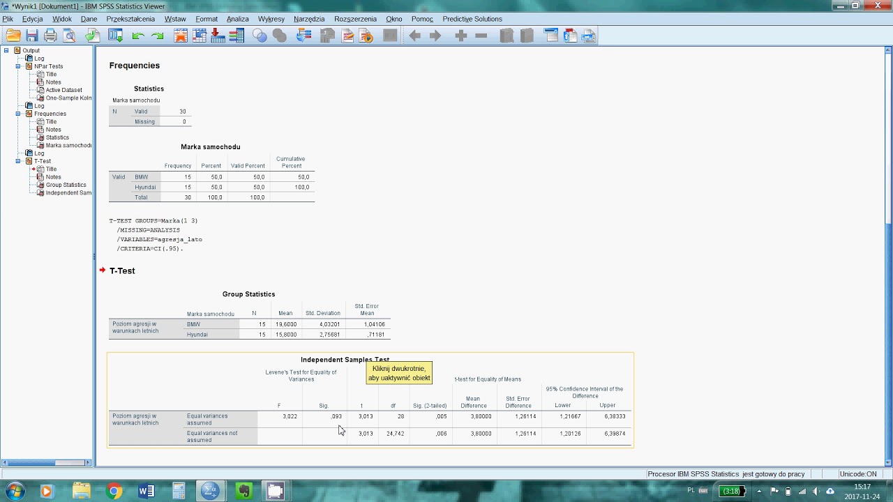 test t nzal tutorial