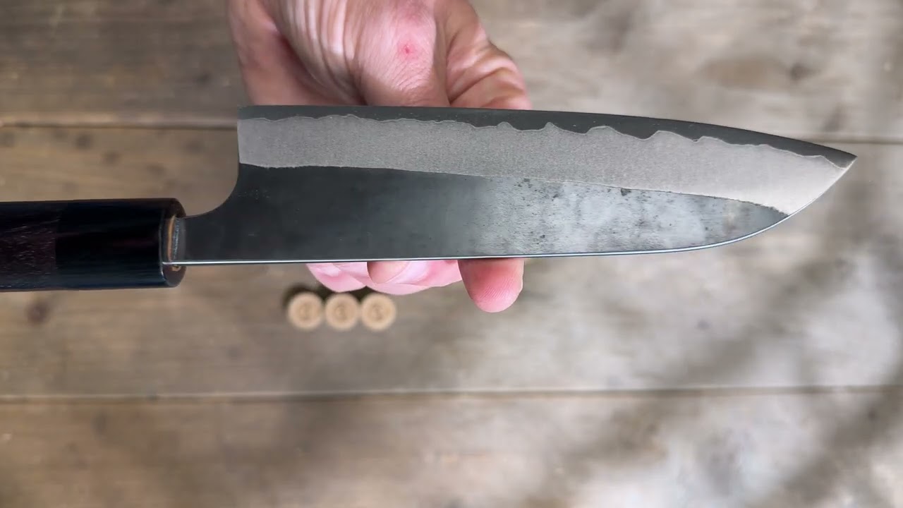 Yoshimi Kato Aogami Super Kurouchi Rosewood Santoku 16.5 cm