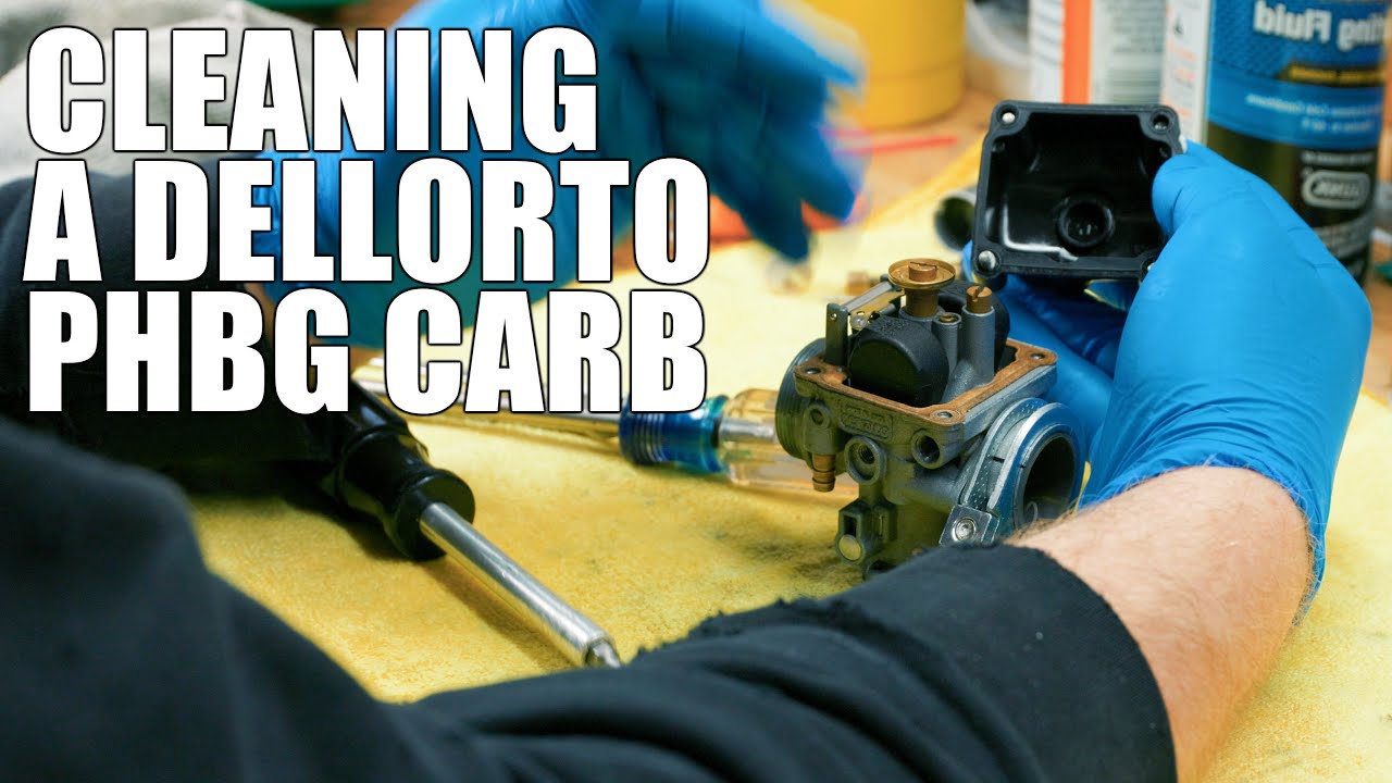 Carburetor cleaning Dellorto PHBG - dissemble clean and reassemble your carb