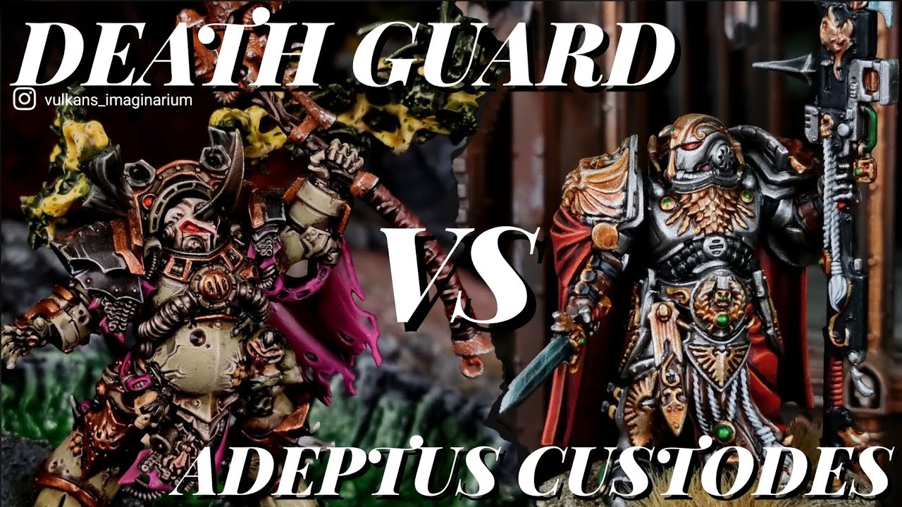 Death Guard Vs Adeptus Custodes. 2,000 points Warhammer 40k Battle Report.