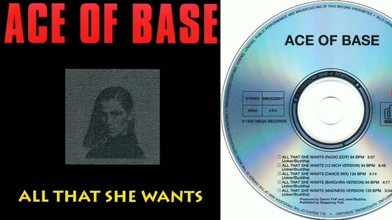 Ace of Base - All That She Wants (CD, Maxi-Single, 1992)