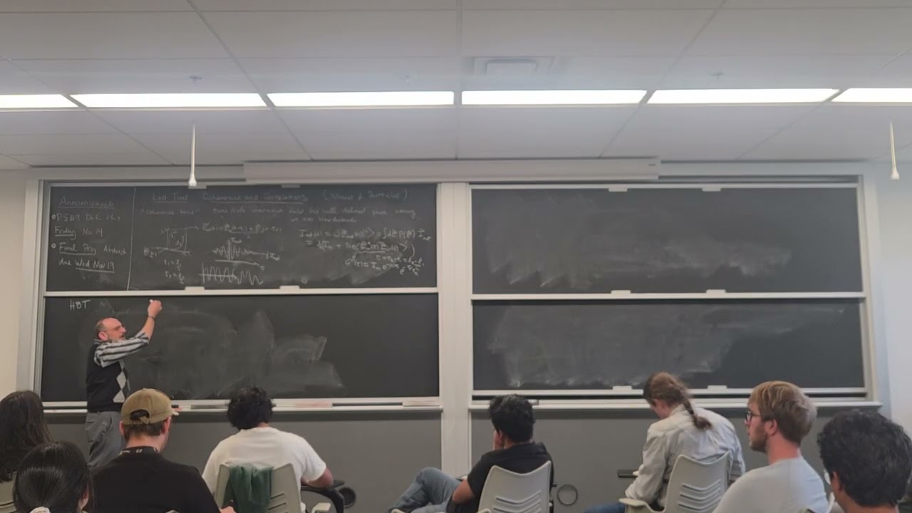 Quantum Optics L24: Glauber theory nonclassical light (continuation)