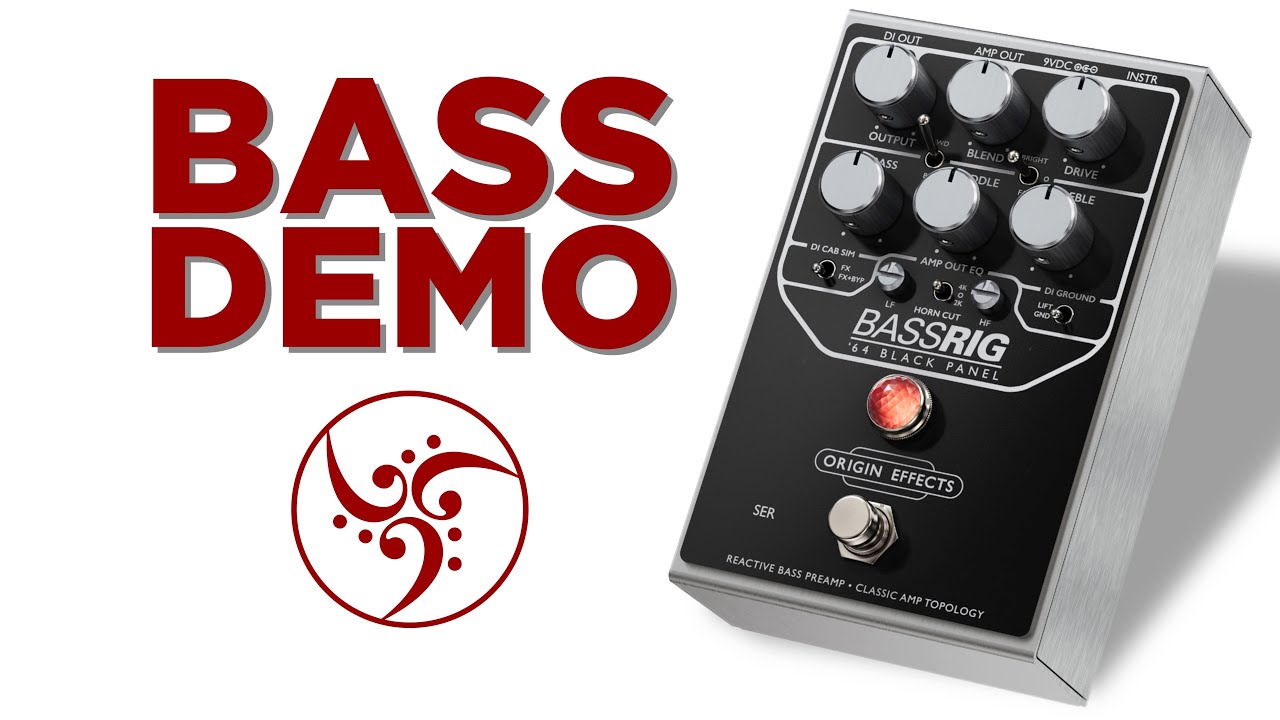 Origin Effects BASSRIG '64 Black Panel Bass Preamp Demo