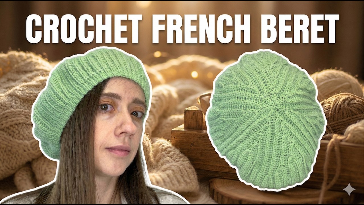 Вязаный французский берет