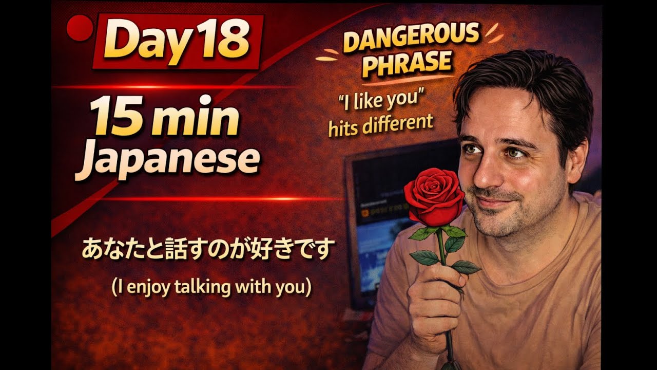 Day 18 — “I like you” in Japanese is risky (here’s the safer version)  (15 min Japanese)