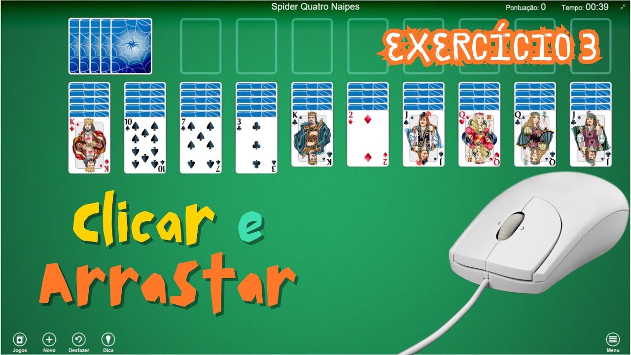 EXERCÍCIO 3 DO MOUSE – JOGO DE PACIÊNCIA | CURSO DE INFORMÁTICA | AUTODIDATA DIGITAL