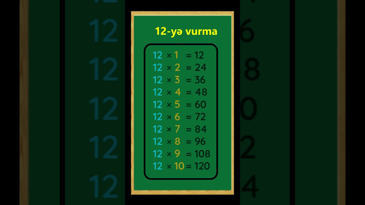 12ye vurma cedveli