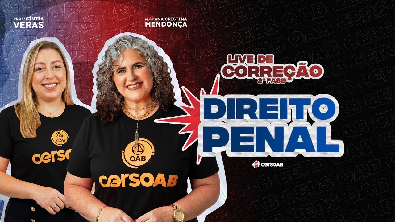 Live de Correção 2 ª Fase | Direito Penal