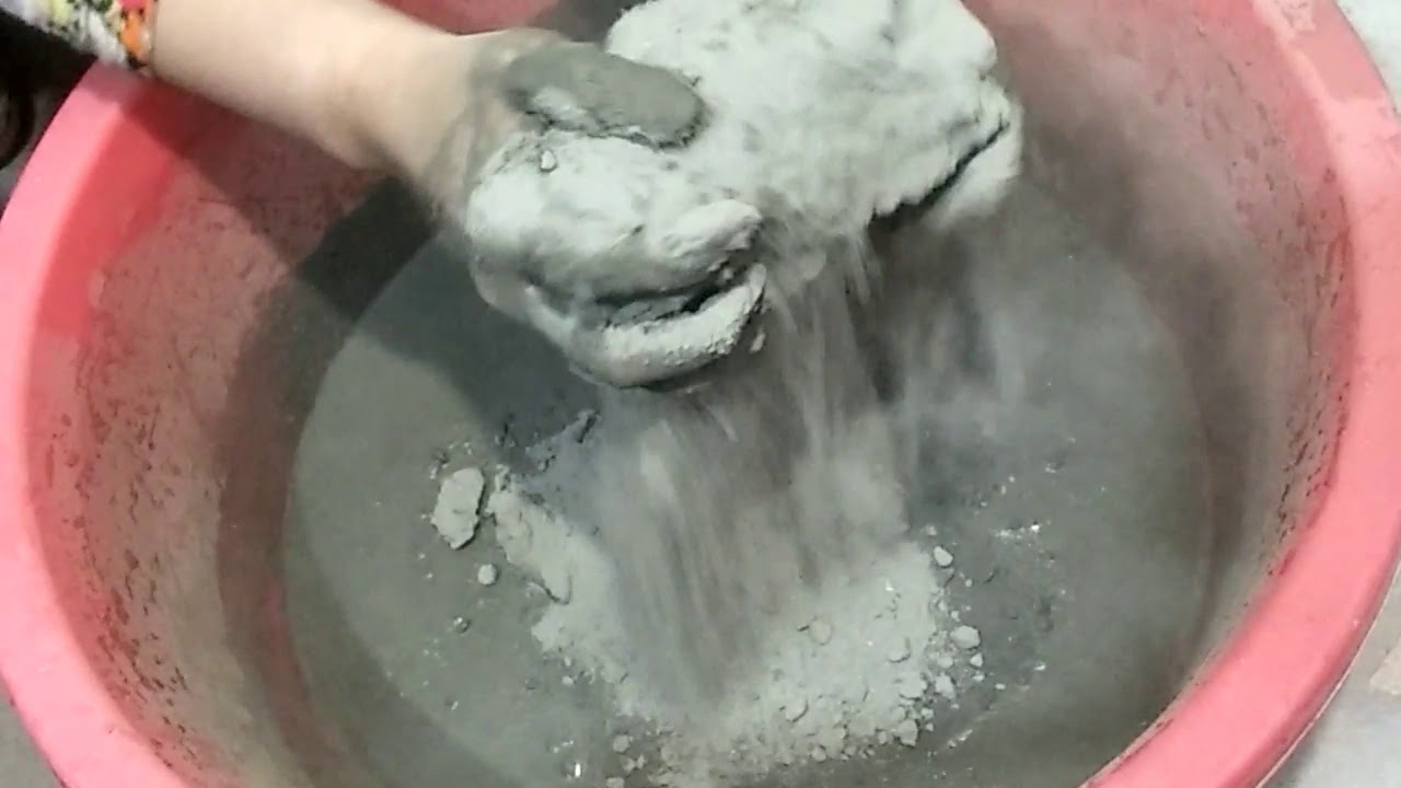 ASMR: soft cement dusty crushing in water/HBD Aaliyah/odlysatisfying/plzz subscribe frndz