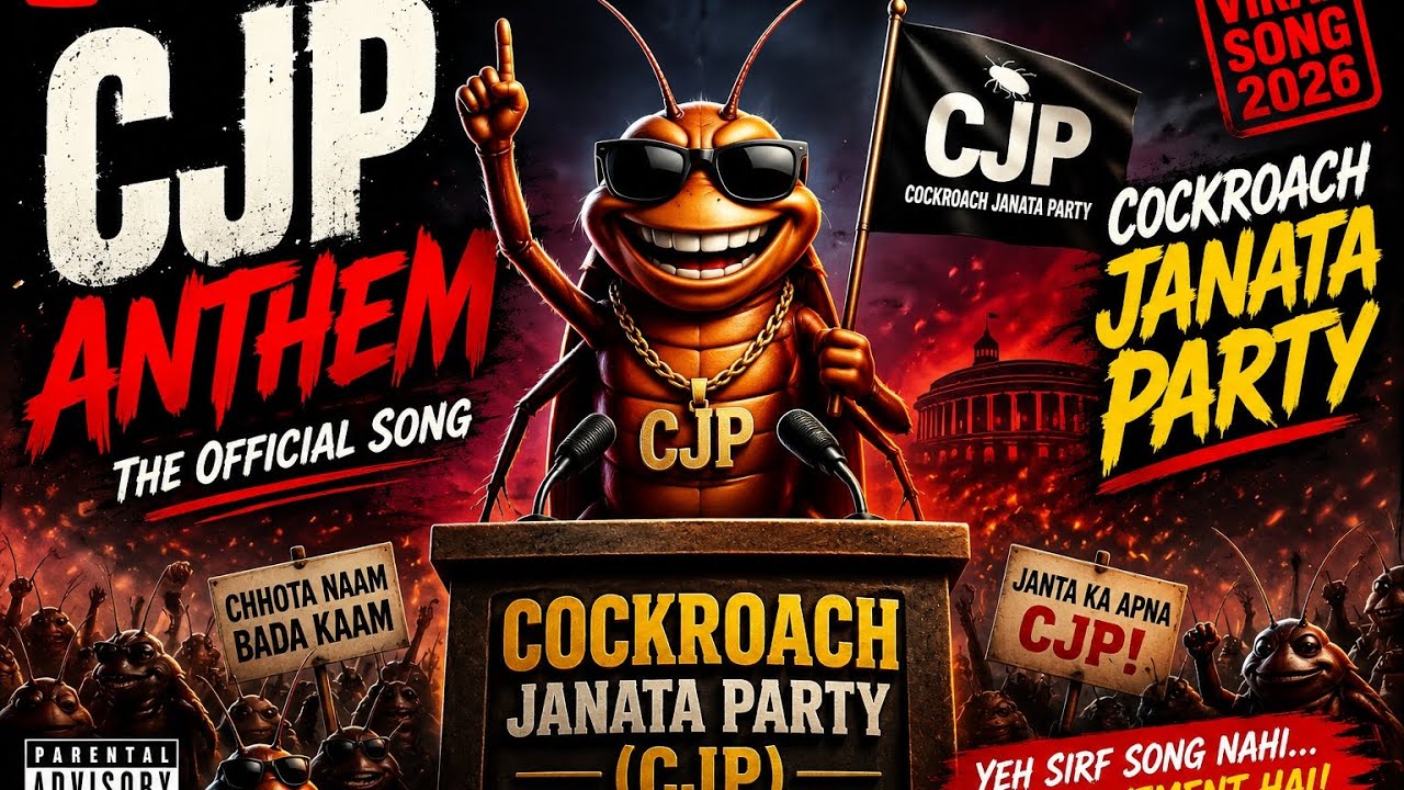 Cockroach Janata Party (CJP) Official Song 🪳🔥 | Viral Anthem #CJP #CockroachJanataParty #CJPAnthem