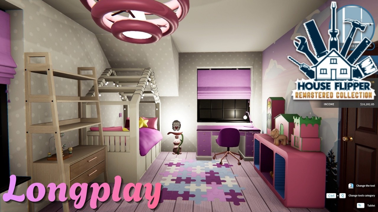 House Flipper Remastered Demo - Steam Next Fest - No Commentary Relaxing Longplay (Houses 1-3)