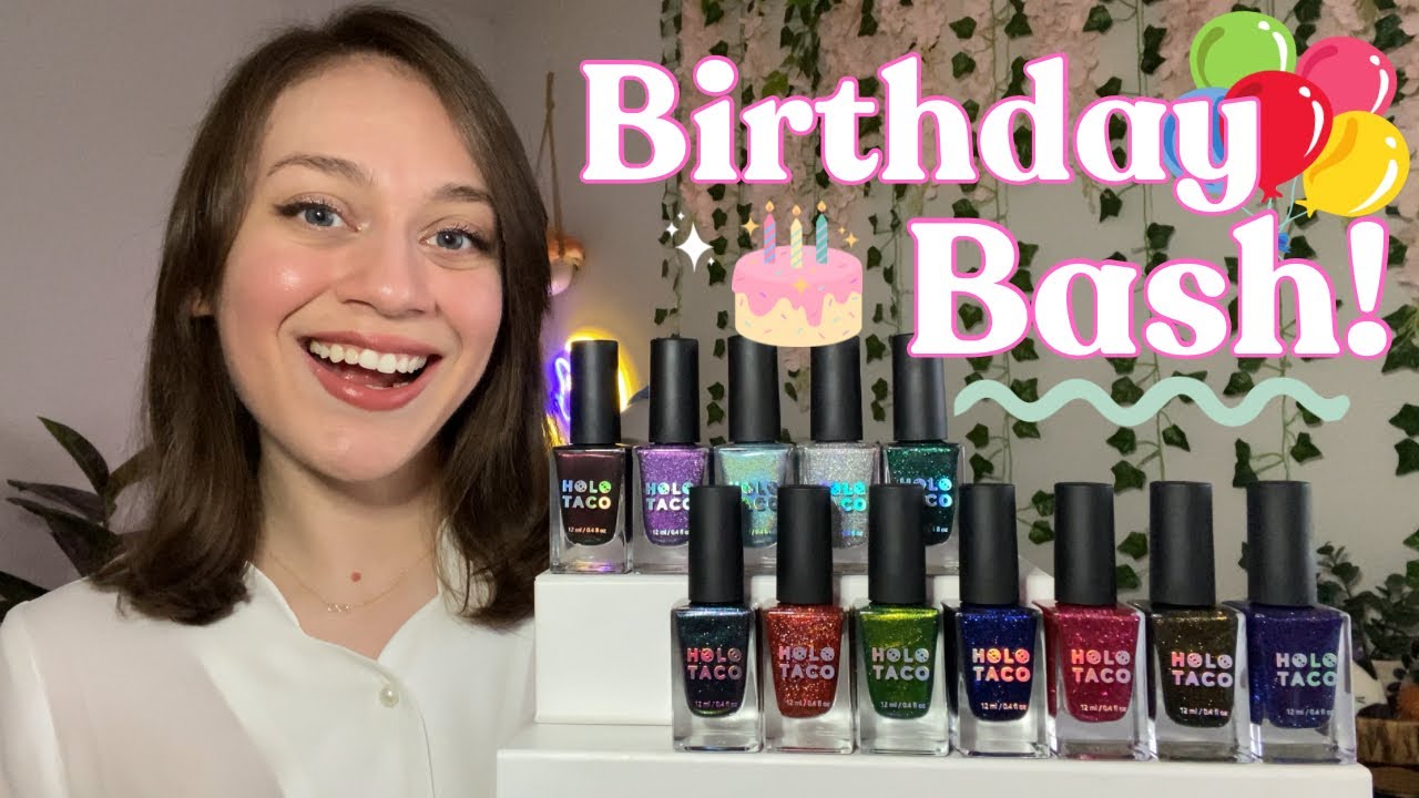 Holo Taco BIRTHSTONE Collection 💎 Celebrating Everybody’s Birthday 🥳 Swatch & Review plus Dupes? 👀