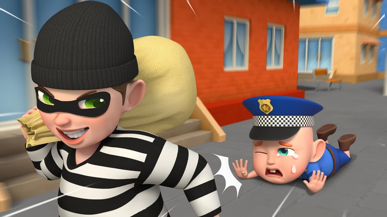 Baby Police Song &ndash; Let&rsquo;s Chase the Thief! | Police Cartoon for Kids | Nursery Rhymes & Kids Song