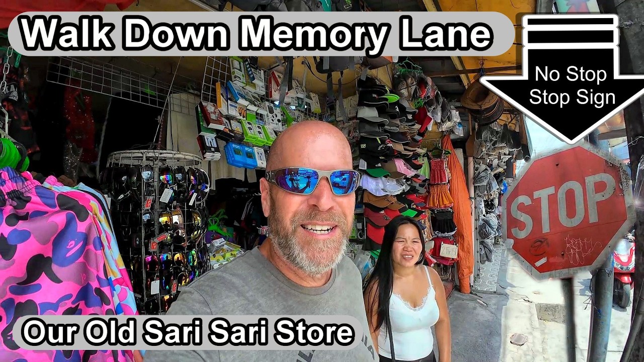 A WALK DOWN MEMORY LANE THE OLD SARI SARI STORE &THE FAMOUS NO STOP STOP SIGN #travelvlog
