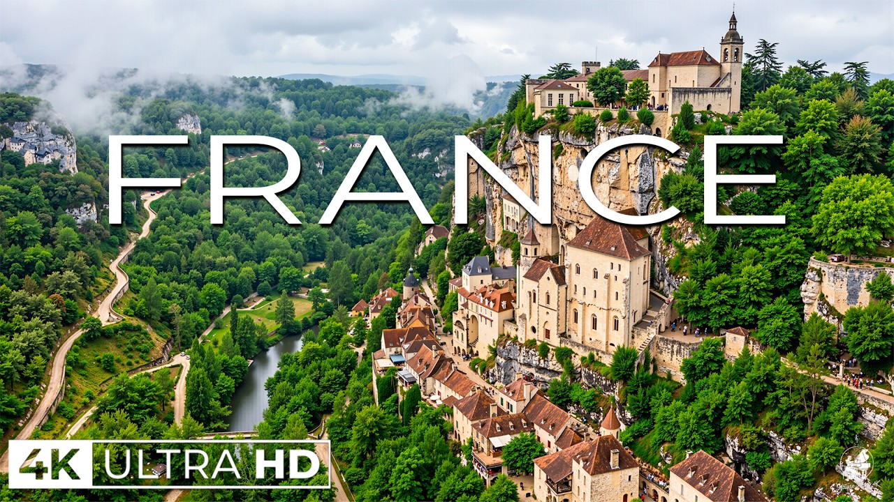 FRANCE 4K 🇫🇷 | Paris, Provence & French Countryside – Scenic Relaxation Film with Calming Music