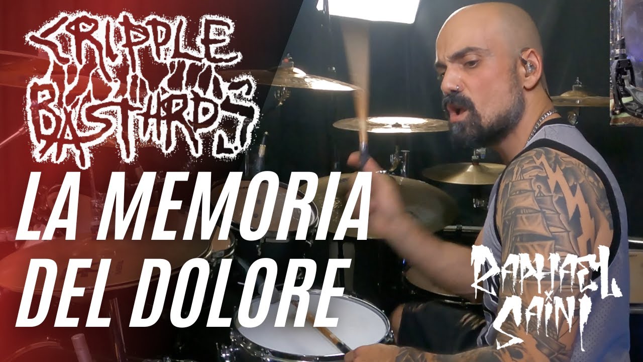 CRIPPLE BASTARDS - La memoria del Dolore - Raphael Saini one take drum cover