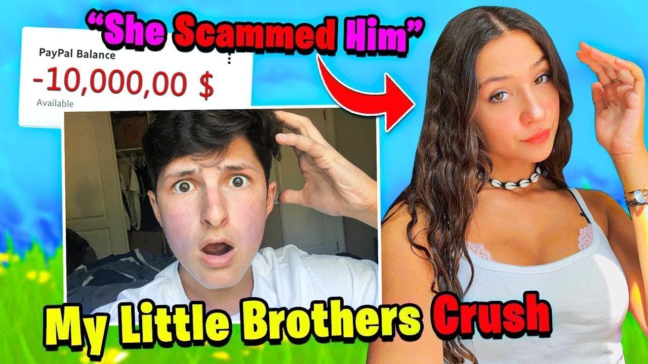 I Stream Sniped my LITTLE BROTHER until he ASKED OUT his CRUSH! (he raged)