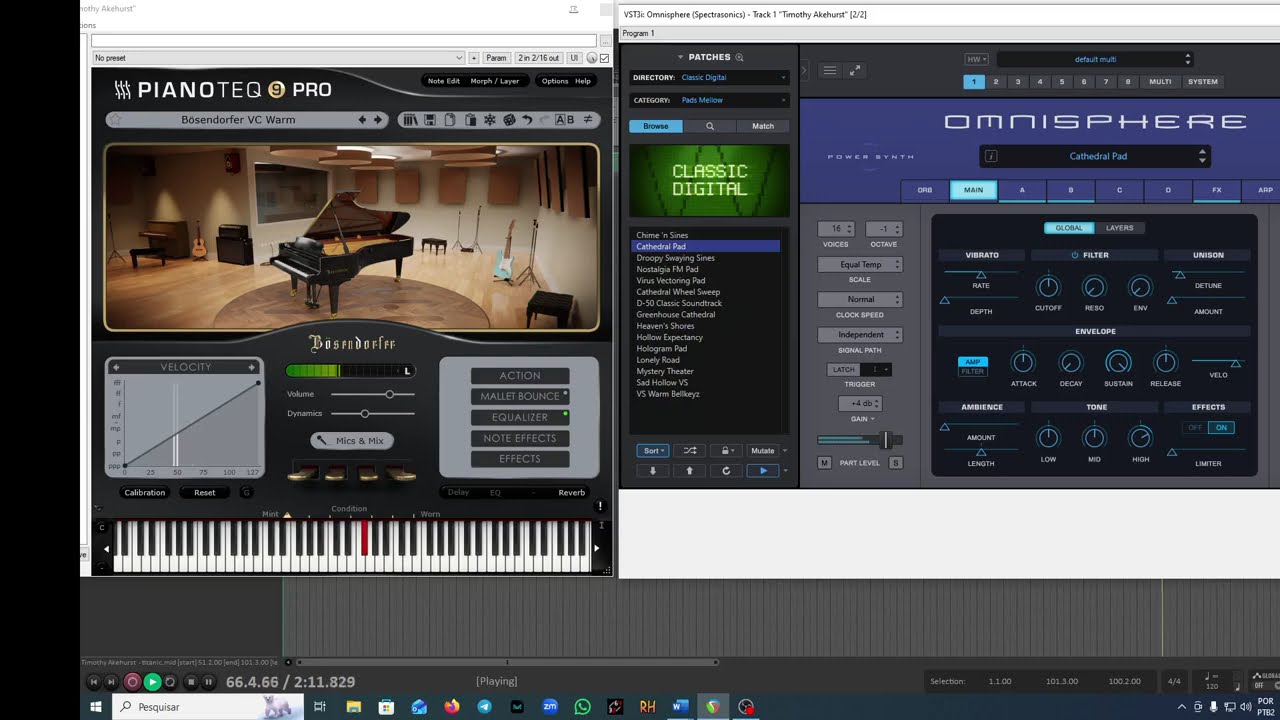 Theme Titanic - Pianoteq 9 + Omnisphere 3 - By JB Moura