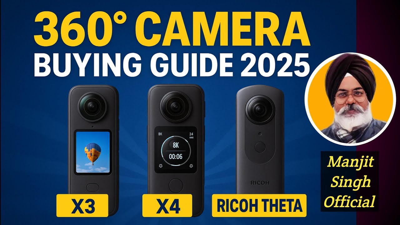 360° Camera Buying Guide 2025 — Insta360 X3 vs X4 vs Ricoh Theta Z1 (Best for Freelancers!)
