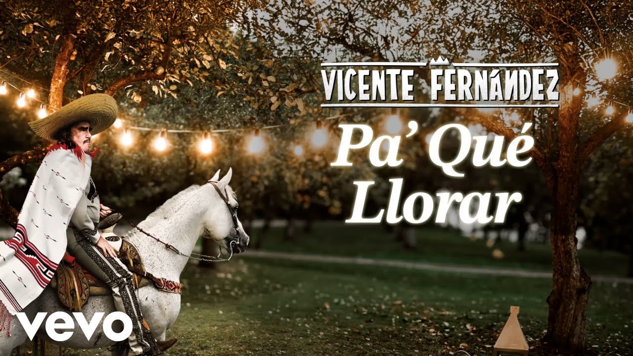 Vicente Fernández - Pa´Qué Llorar (Letra/Lyrics)