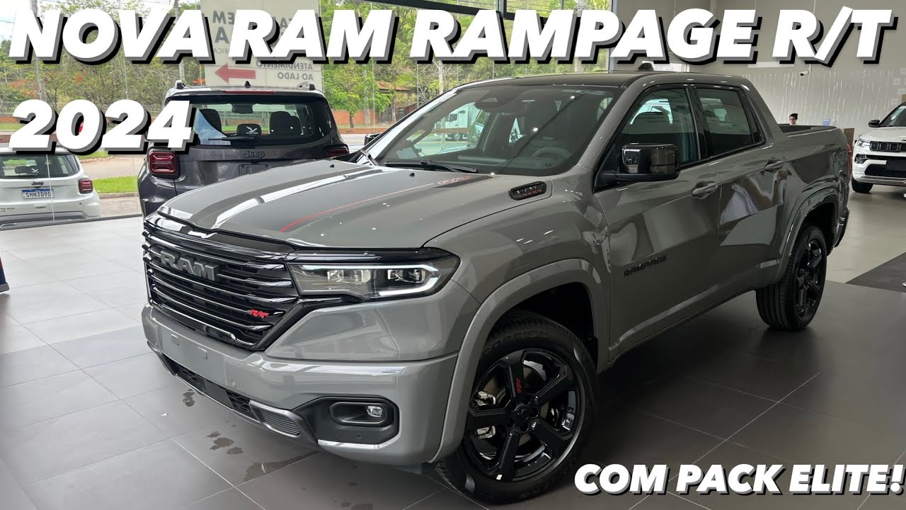 Nova RAM Rampage R/T 2.0 Hurricane 2024 - Versão TOP de linha com Pack Elite em detalhes!! (4K)
