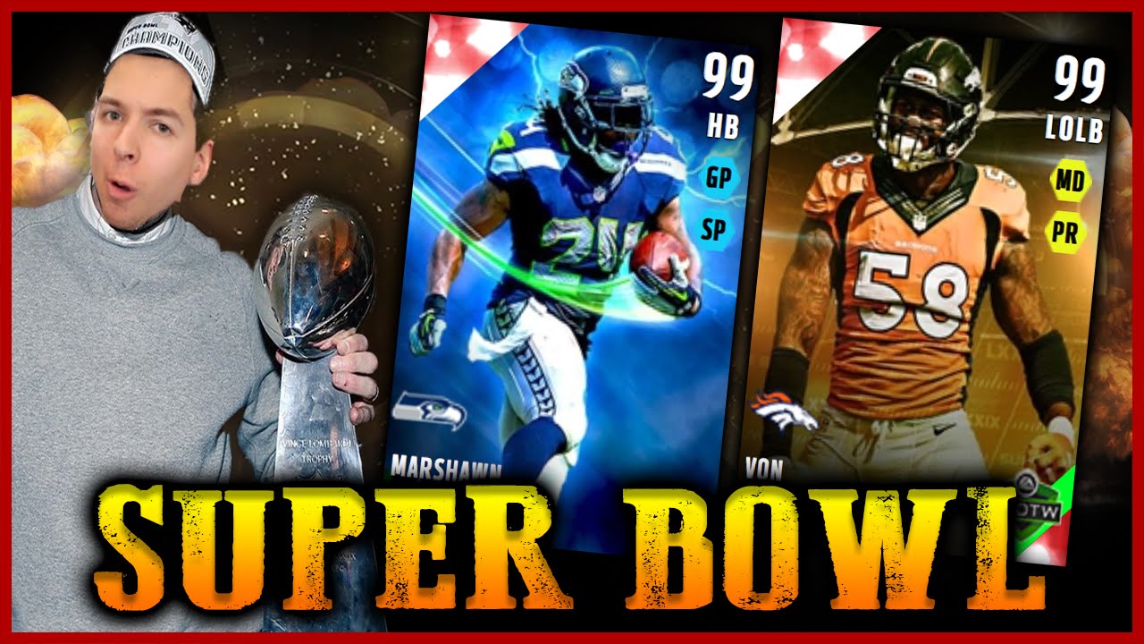 99 OVERALL MARSHAWN LYNCH RETURNS! SUPER BOWL TIME! MADDEN 16 ULTIMATE TEAM