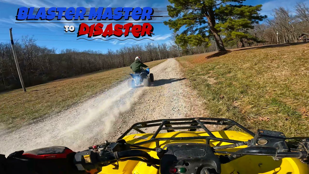 Blaster Master to Disaster: 2-Stroke Project ATV First Test Ride!