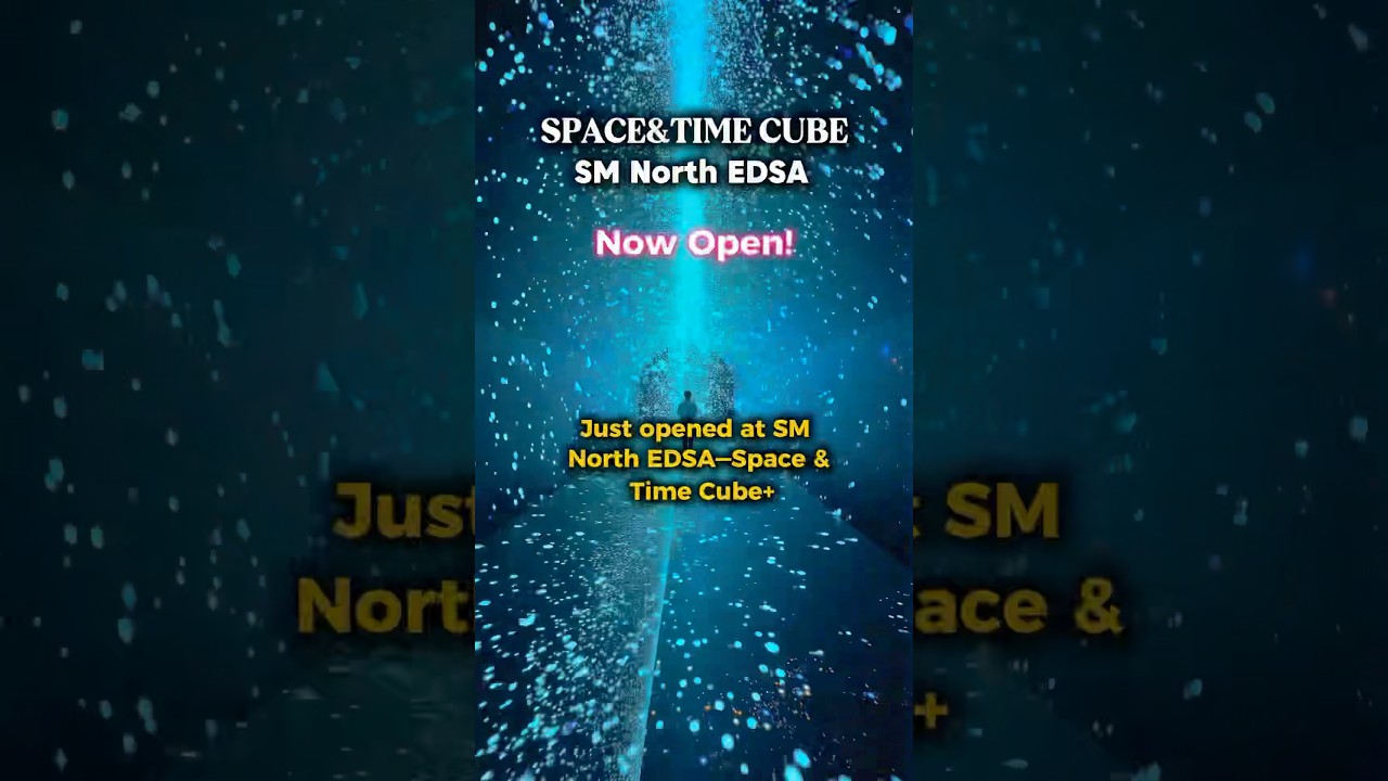 ✨ Just opened at SM North EDSA! Step into another dimension at Space & Time Cube #spaceandtimecube