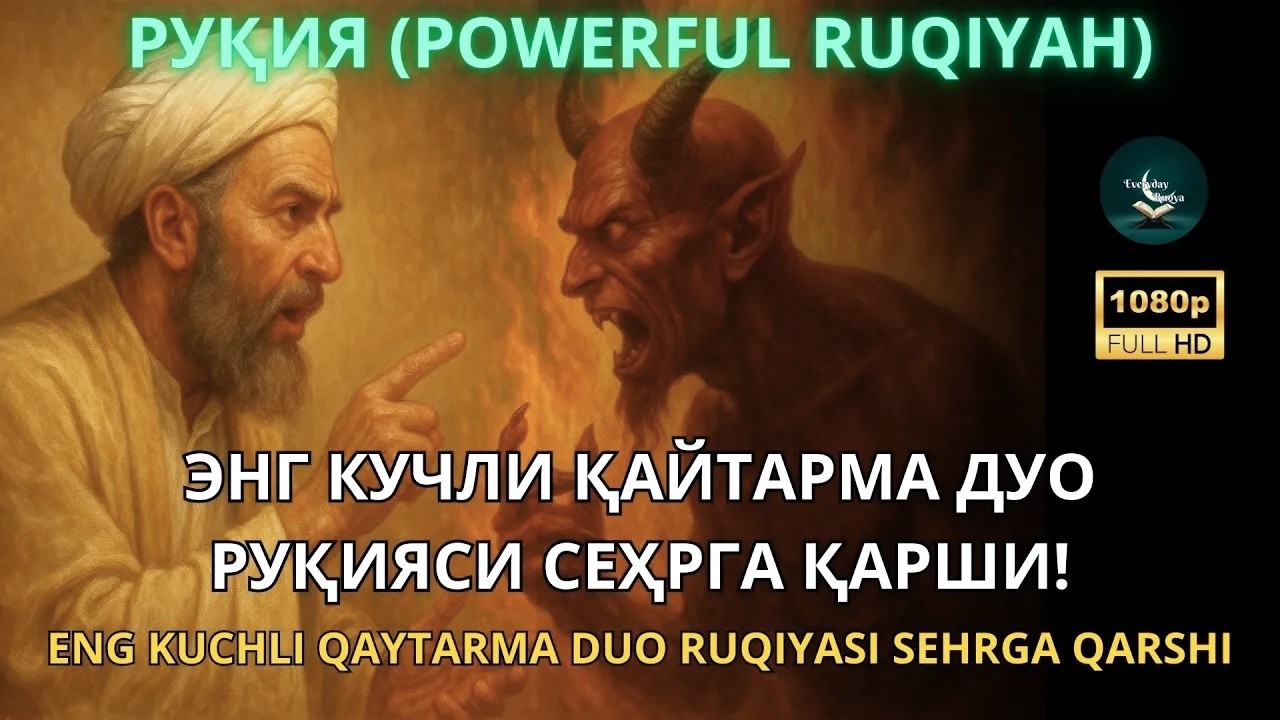 🔴Энг Кучли Кайтарма Дуо Рукияси Сехрга Карши | Eng Kuchli Qaytarma Duo Ruqiyasi Sehrga qarshi..