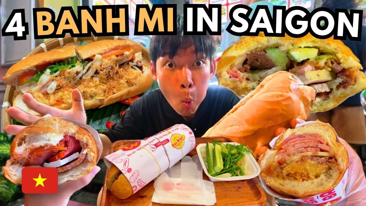 Я посетил 4 самых известных магазина Banh Mi в Хошимине, чтобы найти лучший!🇻🇳