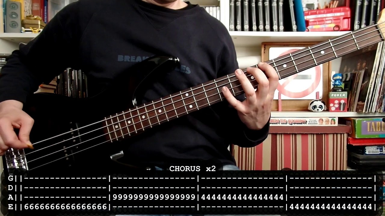 THE OFFSPRING - The kids aren't alright (bass cover w/ Tabs) [full HD]