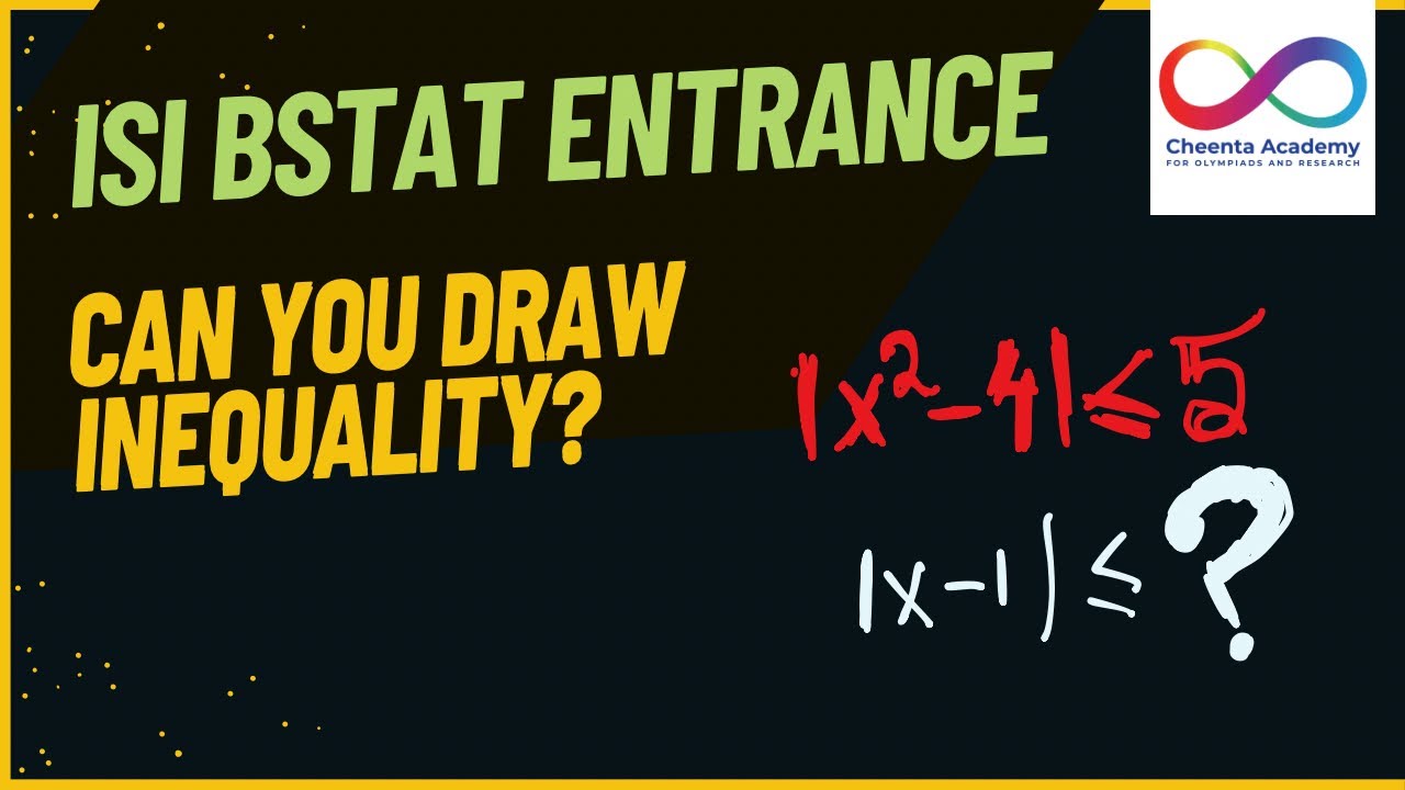 How to Tackle Absolute Value Inequality | ISI BStat Entrance 2013, Obj 13 | Math Olympiad Algebra