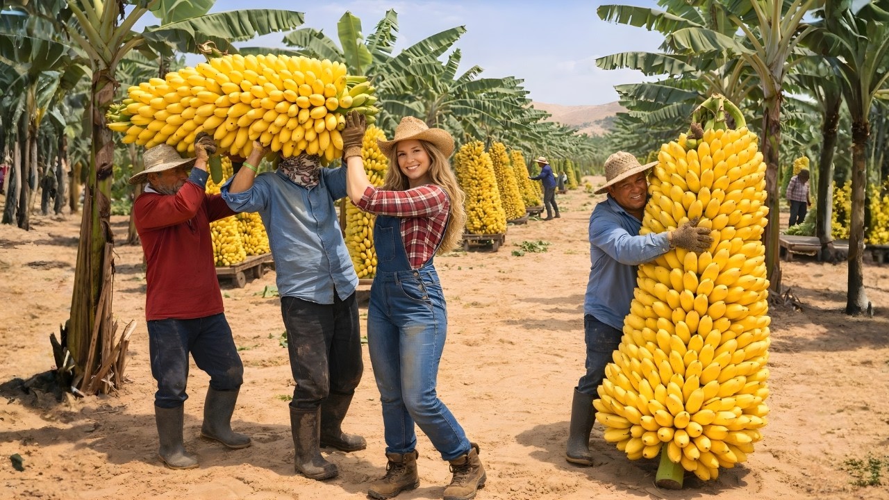 They Turn Desert Sand into Banana Fields and a manufacturing factory – Factory tour Full process