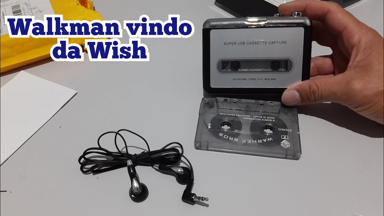 Unboxing de um walkman vindo da Wish